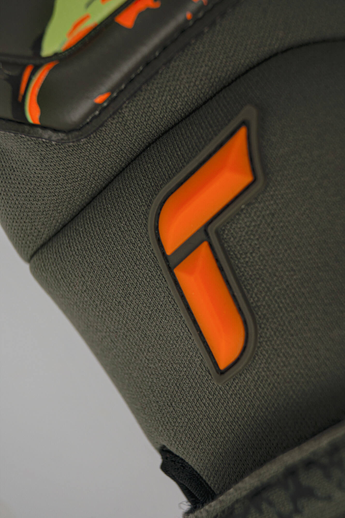 Reusch Attrakt Duo Evolution AdaptiveFlex Goalkeeper Gloves - Desert Green-Shocking Orange (Detail 7)