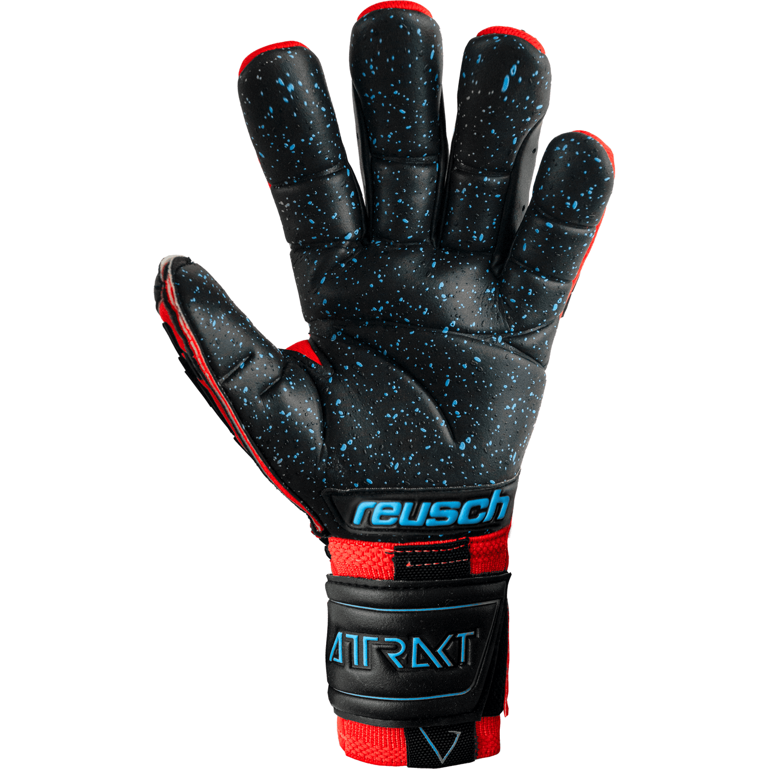 Reusch Attrakt Freegel Fusion Ortho-Tec Goaliator Goalkeeper Gloves - Bright Red-Black (Single - Inner)