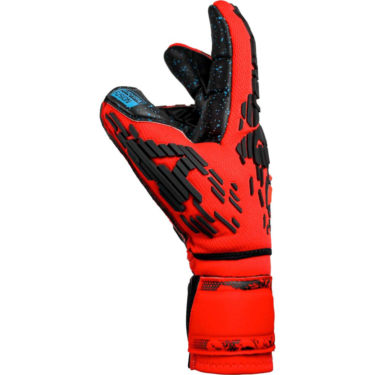 Reusch Attrakt Freegel Fusion Ortho-Tec Goaliator Goalkeeper Gloves - Bright Red-Black (Single - Side)