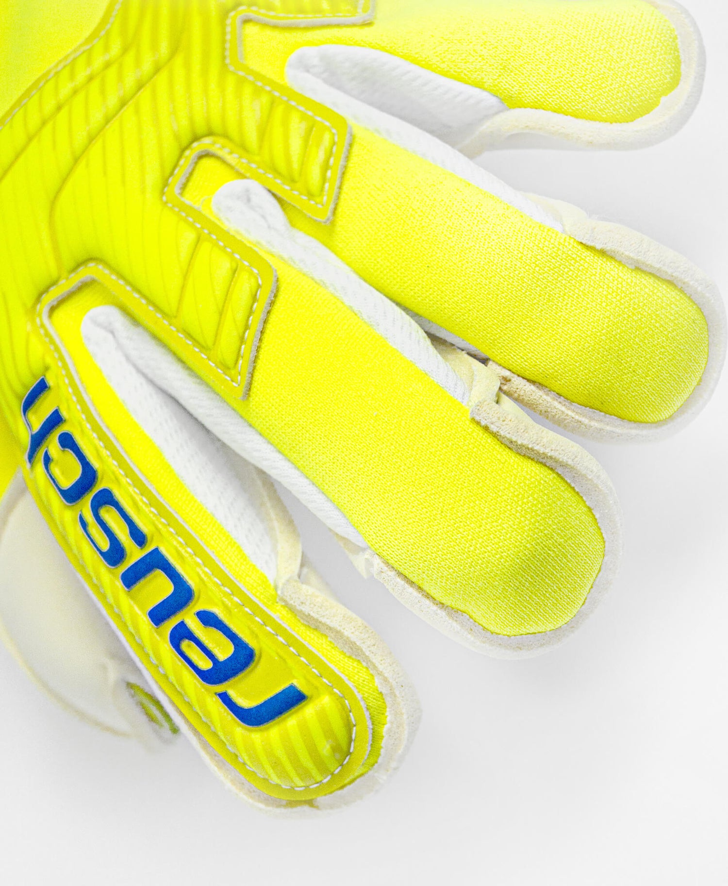 Reusch Attrakt Gold X Alpha Goalkeeper Gloves - Yellow-Blue-White (Detail 3)