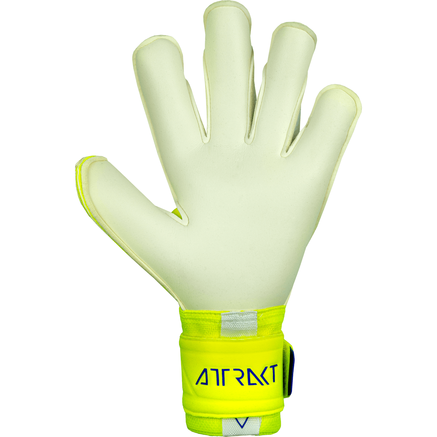 Reusch Attrakt Gold X Alpha Goalkeeper Gloves - Yellow-Blue-White (Single - Inner)