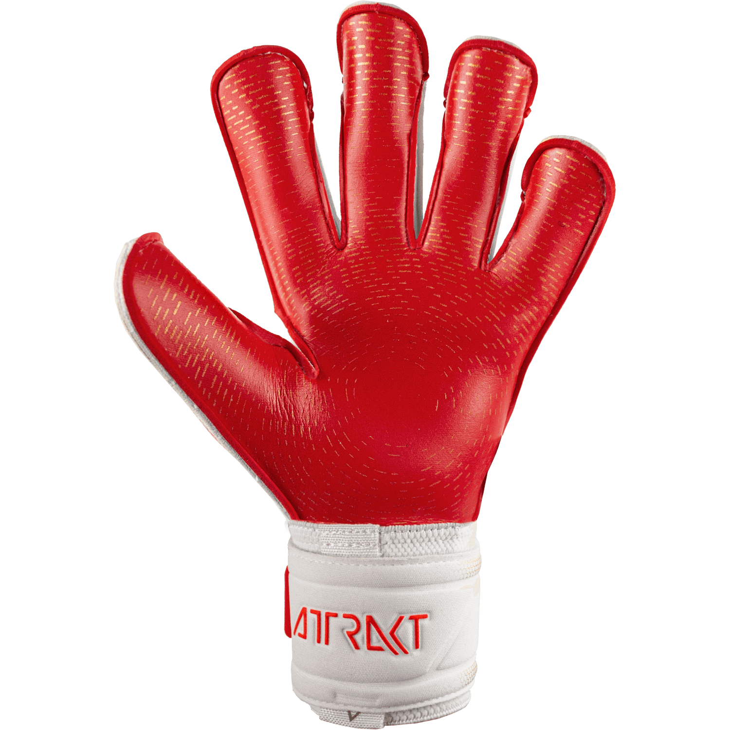 Reusch Attrakt Gold X Glueprint Ortho-Tec FS Goalkeeper Gloves - White-Gold-Red (Single - Inner)