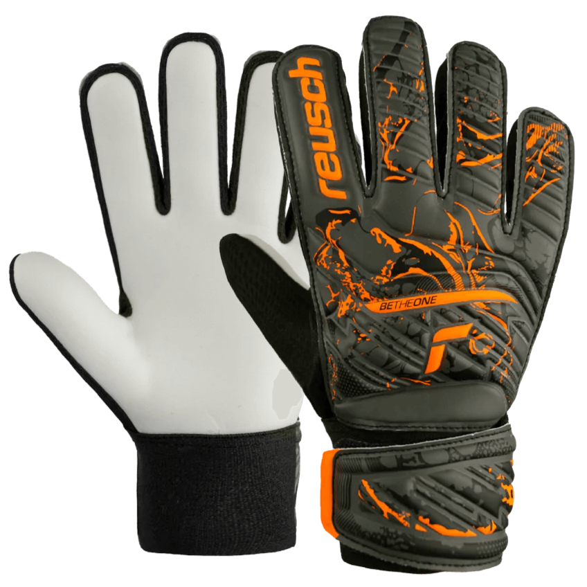 Reusch  JR Attrakt Starter Solid Goalkeeper Gloves - Desert Green-Orange