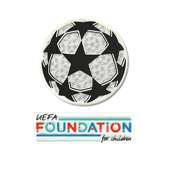 UEFA 21/25 Champion League Patch YOUTH Set (Foundation Patch Included)