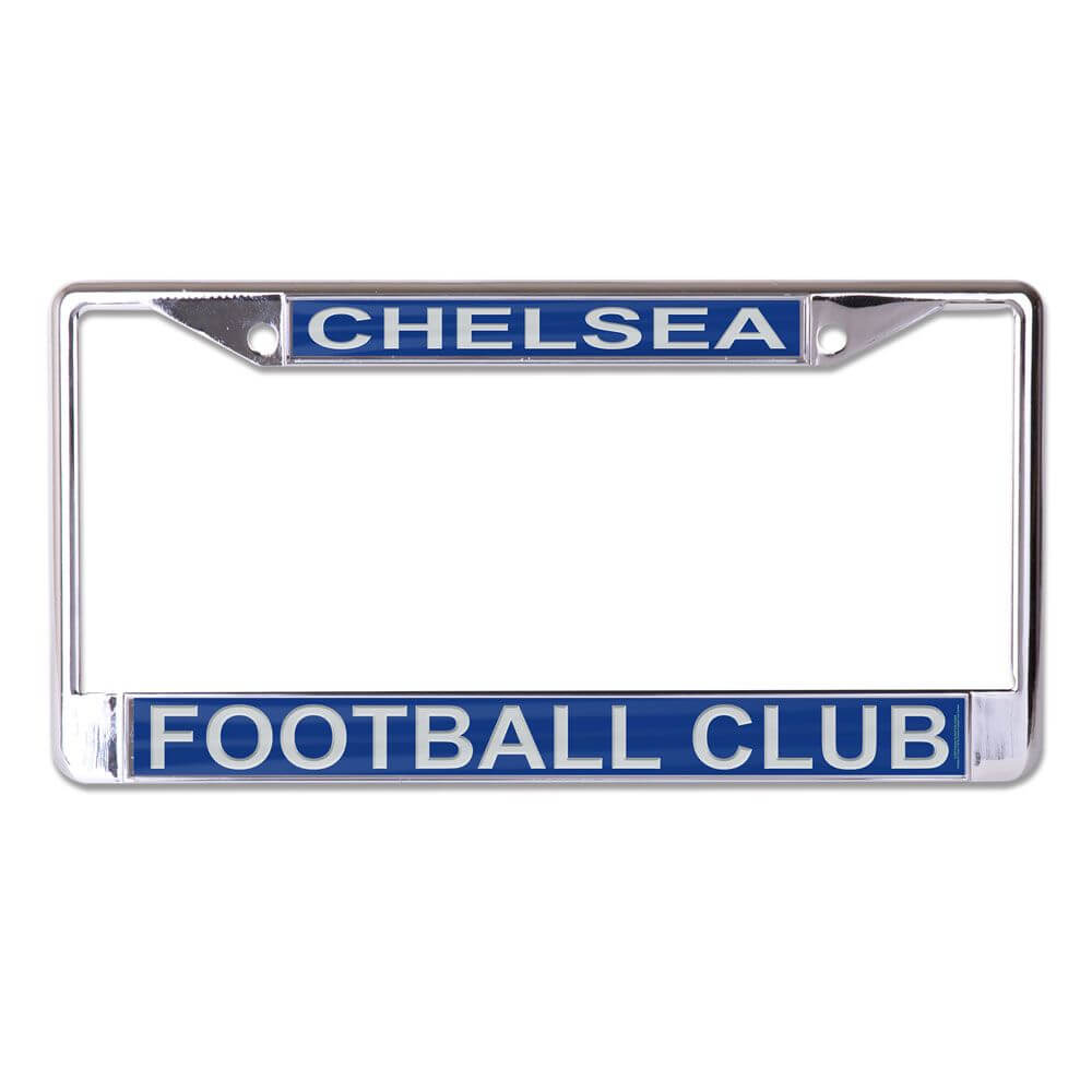 Wincraft Chelsea License Plate Frame - Chrome-Blue (Front)