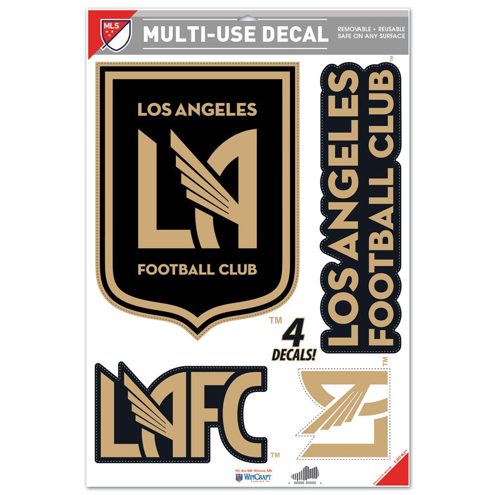 Wincraft MLS LAFC 11x17 Multi-Use Decals (4 Pack) (Front)