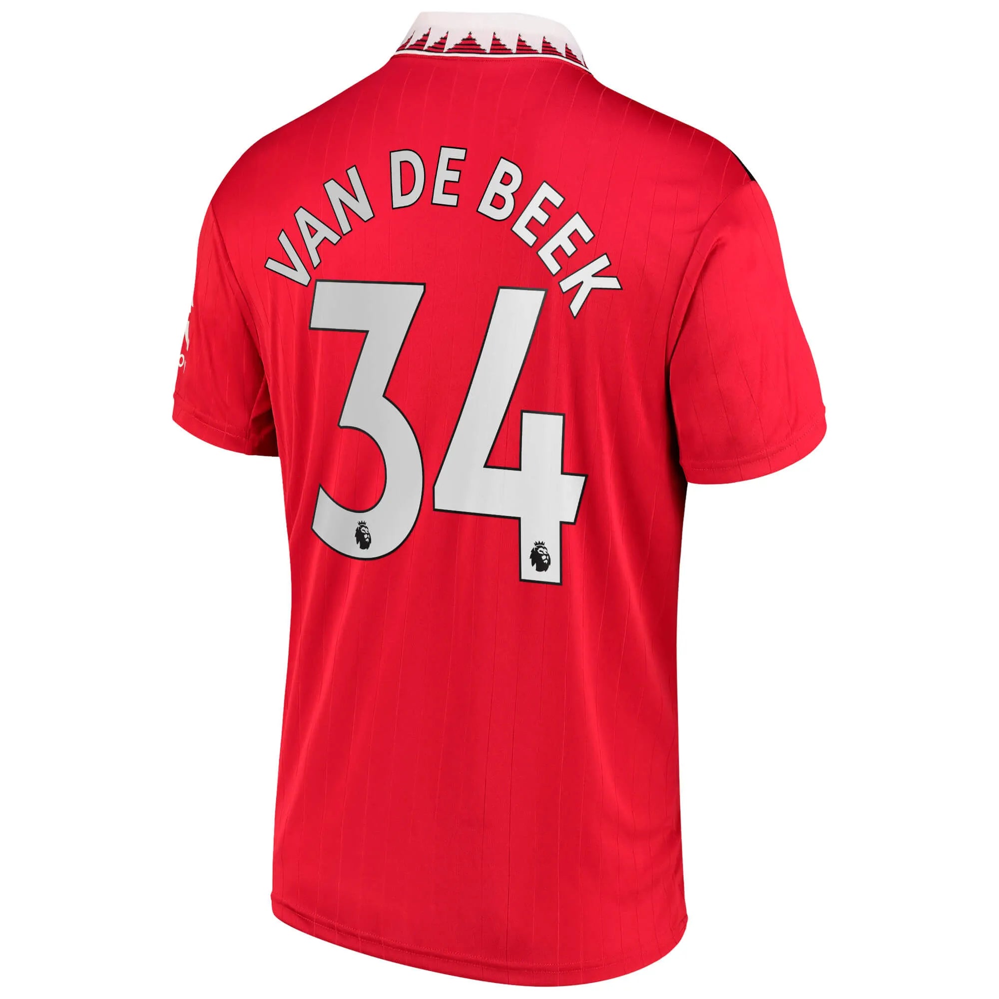 adidas 2022-23 Manchester United Youth Home Jersey - Red-White
