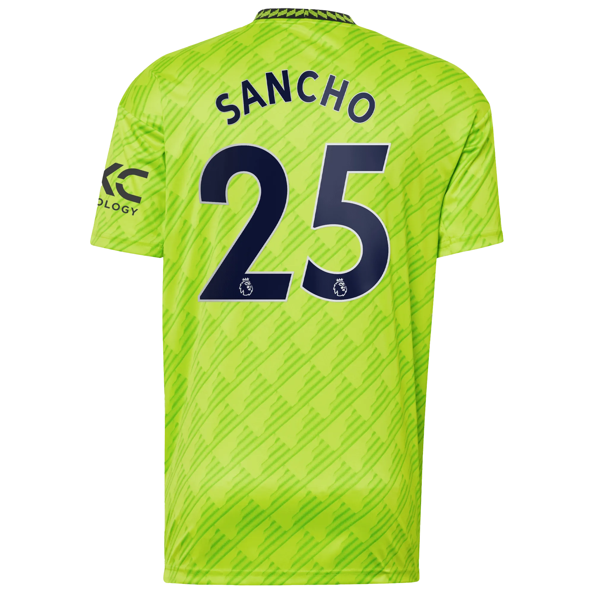 adidas 2022-23 Manchester United Third Jersey - Solar Slime