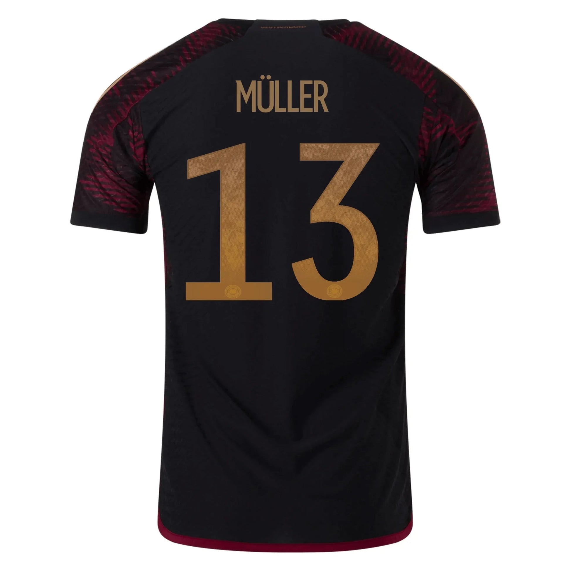 adidas 2022-23 Germany Away Authentic Jersey Black