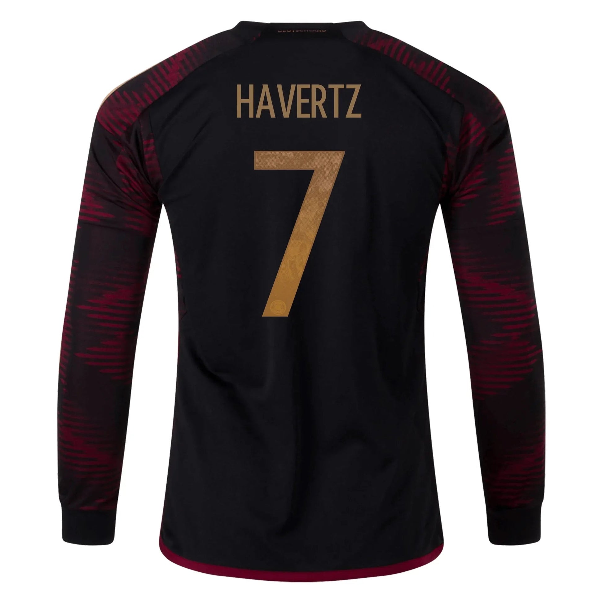 adidas 2022-23 Germany Away Long Sleeve Jersey Black