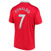 adidas 2022-23 Manchester United Youth Home Jersey - Red-White