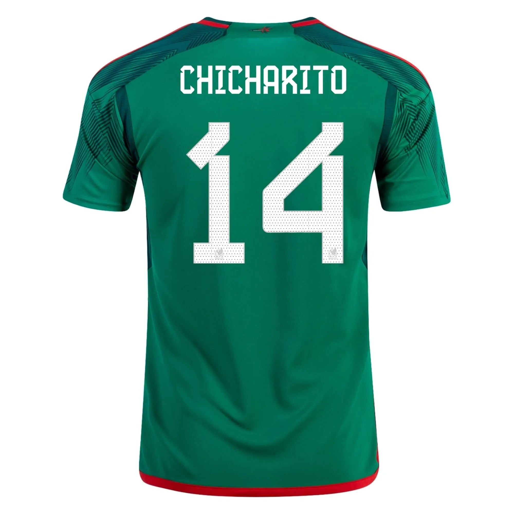 adidas 2022-23 Mexico Youth Home Jersey - Green-Red
