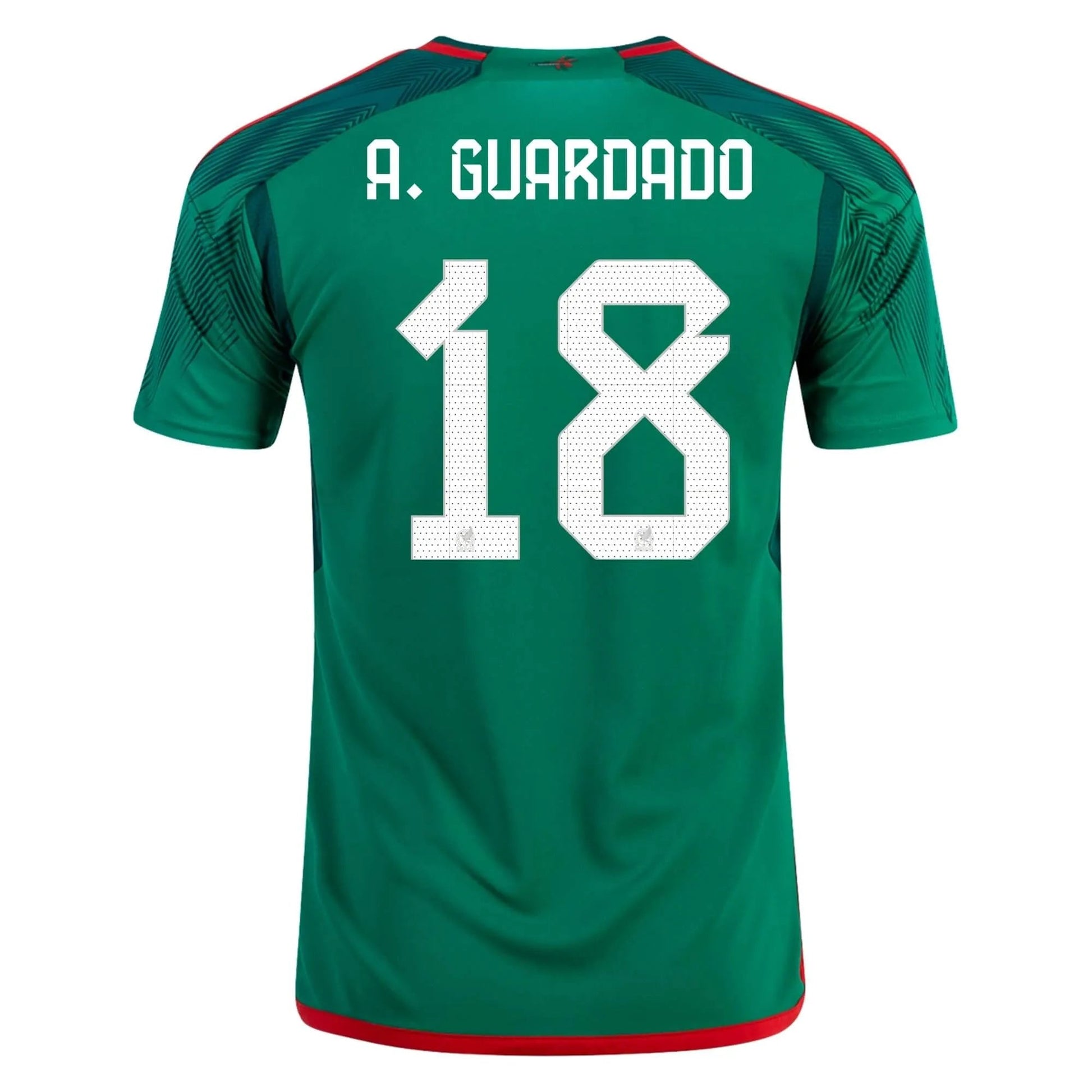 adidas 2022-23 Mexico Youth Home Jersey - Green-Red
