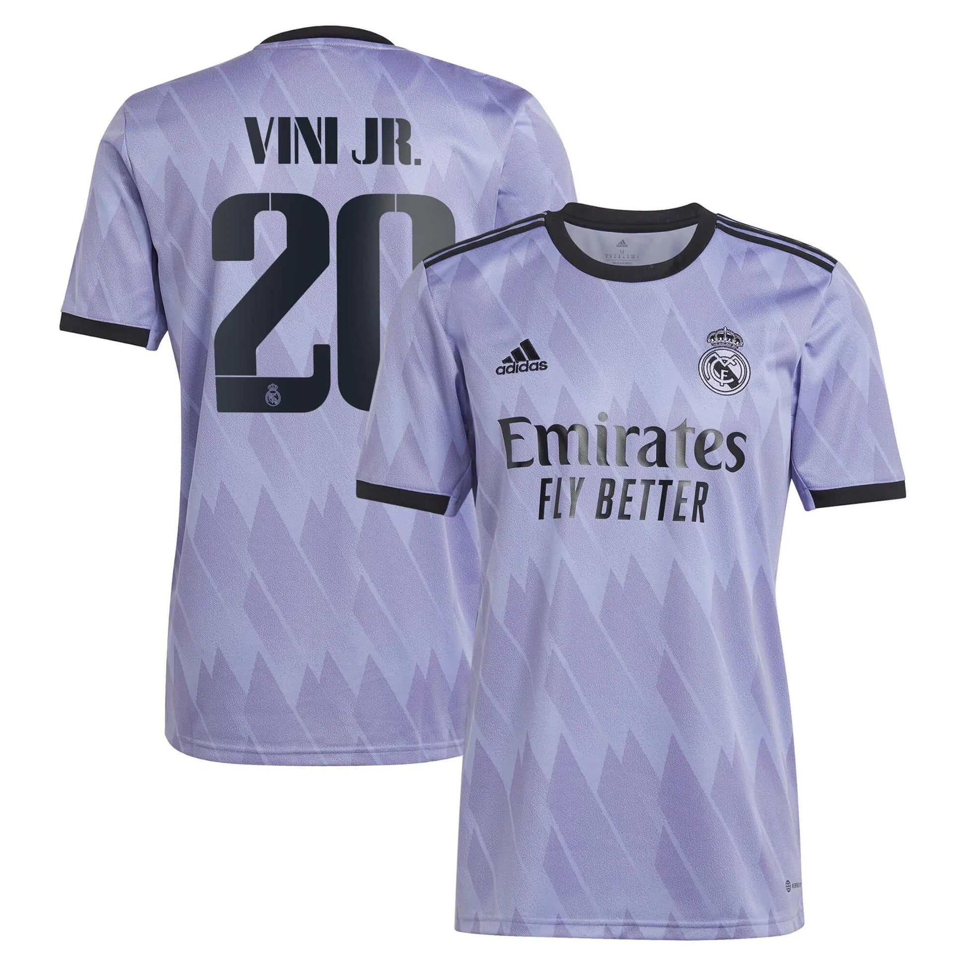 adidas 2022-23 Real Madrid Away Soccer Jersey - Light Purple