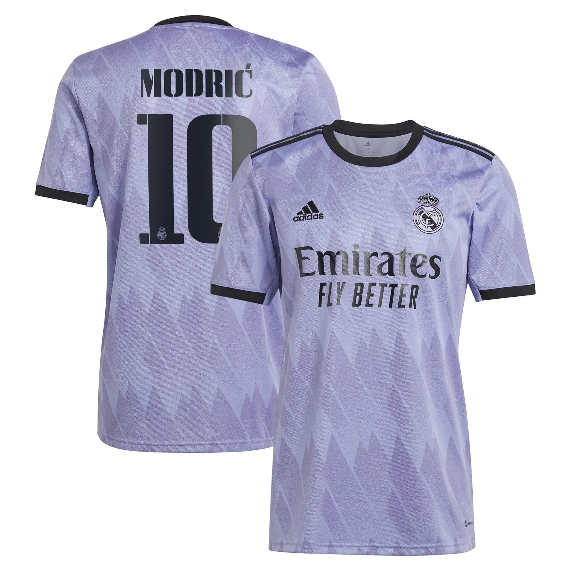 adidas 2022-23 Real Madrid Away Soccer Jersey - Light Purple adidas 2022-23 Real Madrid Away Soccer Jersey - Light Purple