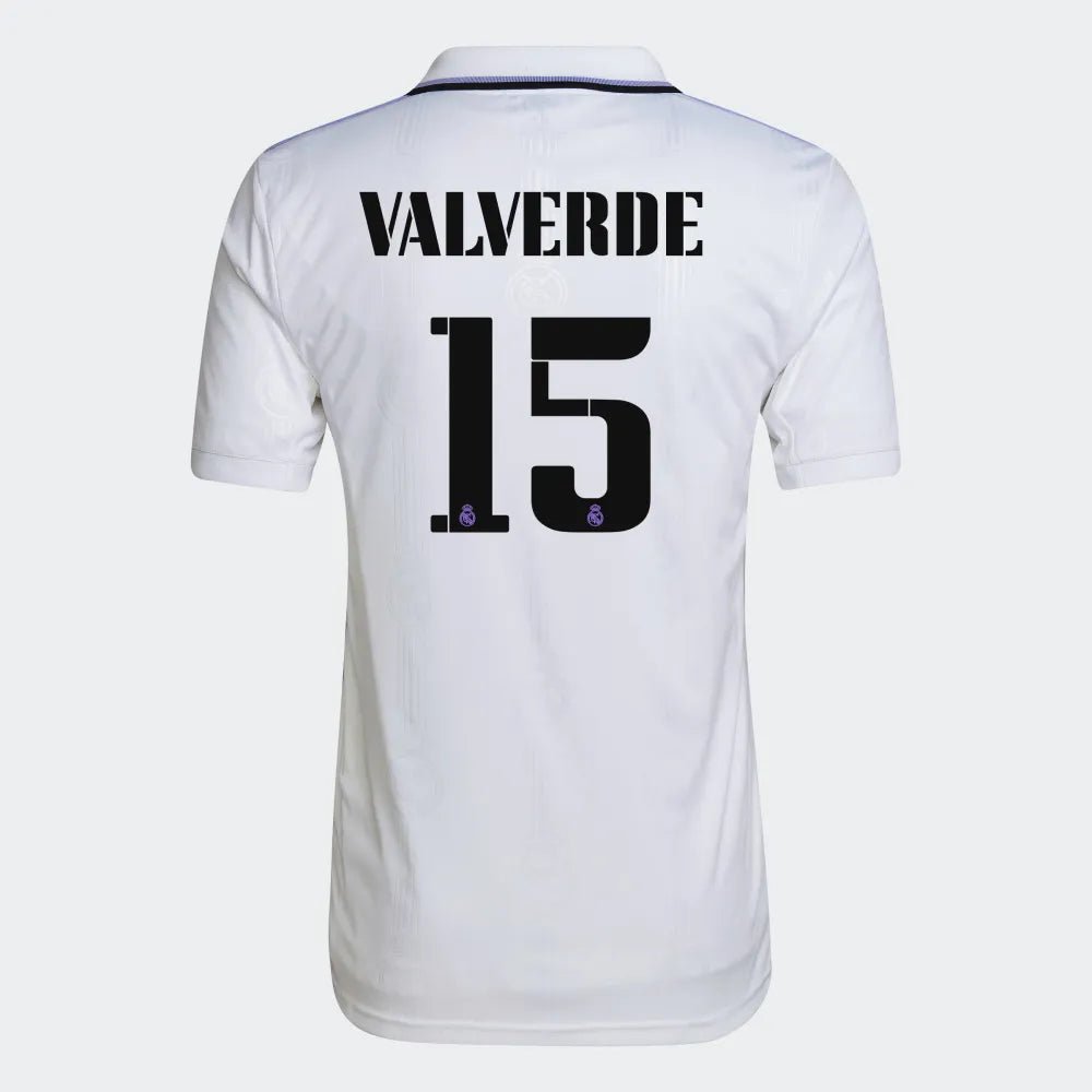adidas 2022-23 Real Madrid Youth Home Jersey - White