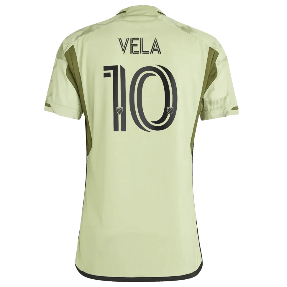adidas 2023-24 LAFC Authentic Away Jersey - Magic Lime-Tent Green