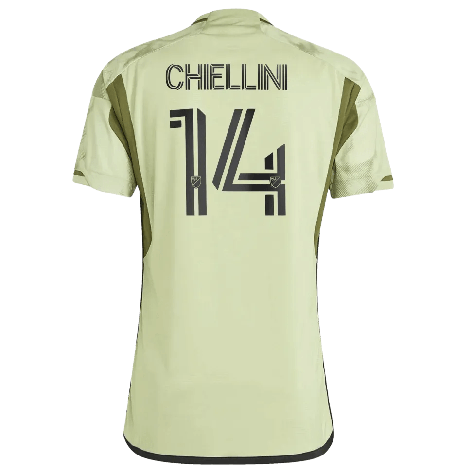 adidas 2023-24 LAFC Authentic Away Jersey - Magic Lime-Tent Green