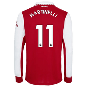 adidas 22-23 Arsenal Home Long Sleeve Jersey - Scarlet-White
