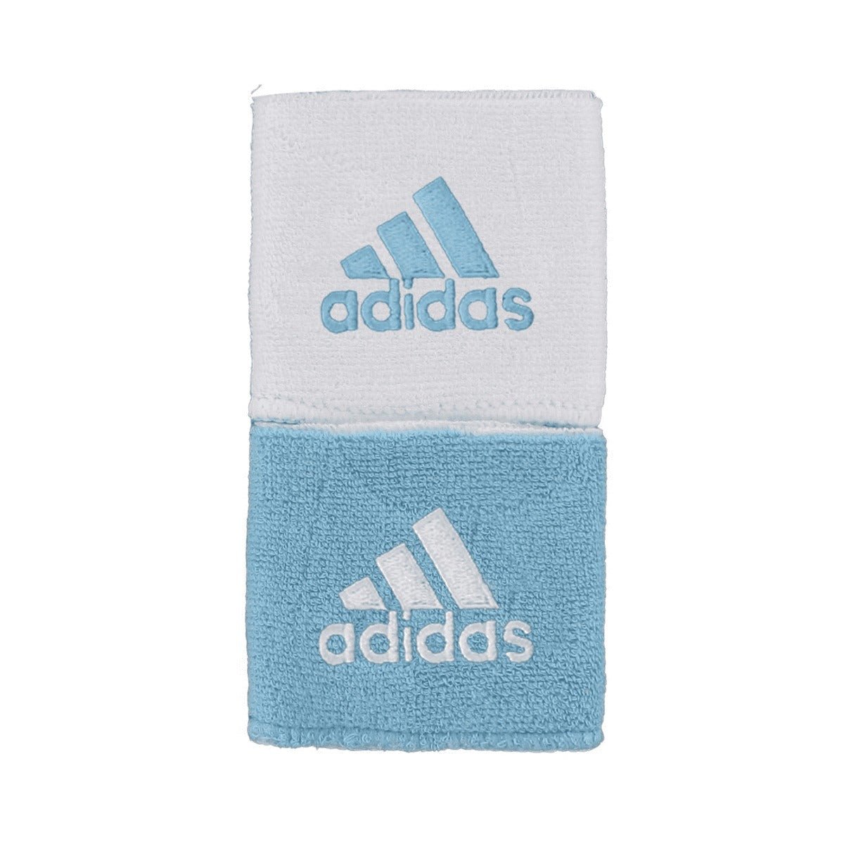 adidas Interval Reversible Wristband  Light Blue/White (Both Sides)