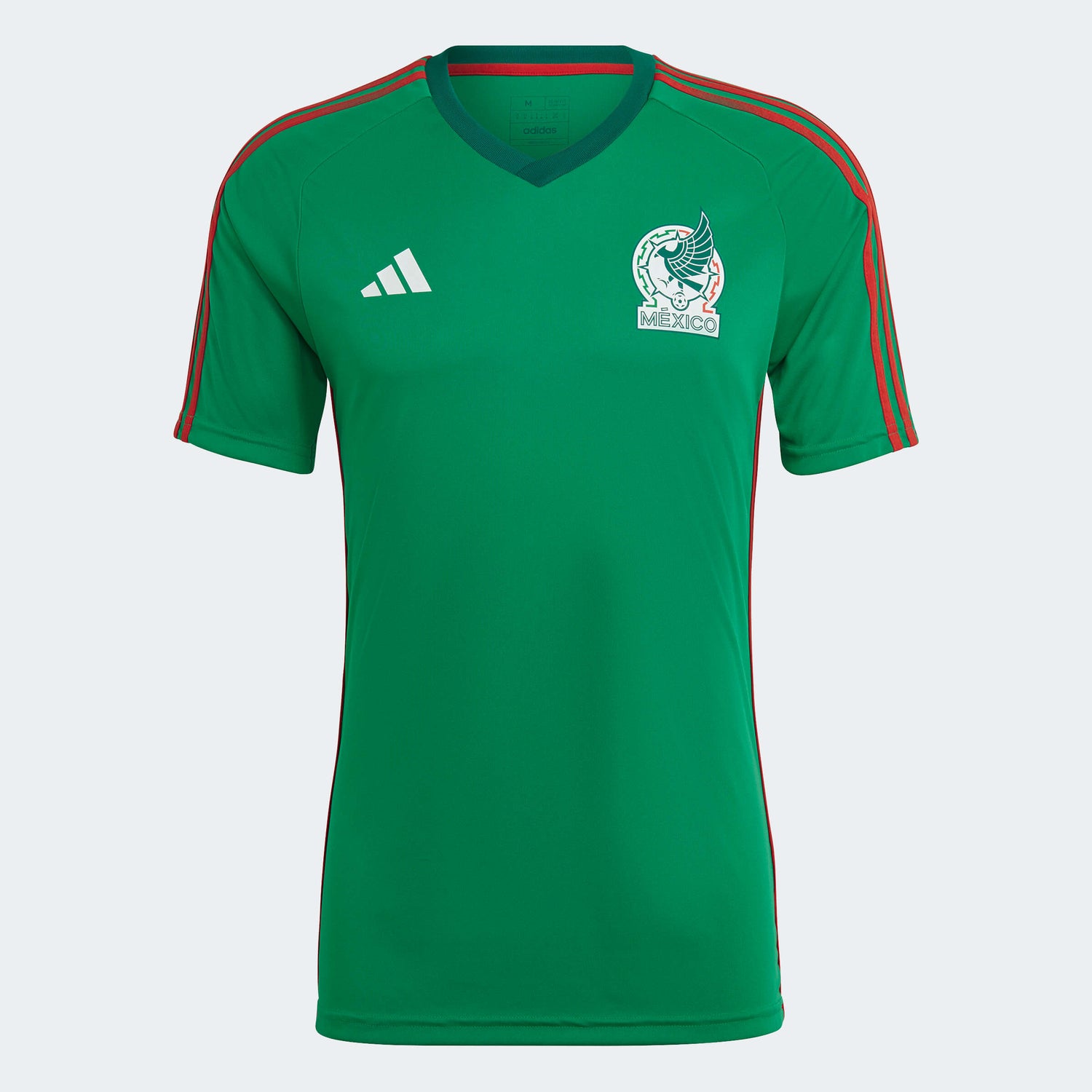 adidas 2022-23 Mexico Home Fan Shirt Green-Red (Front)
