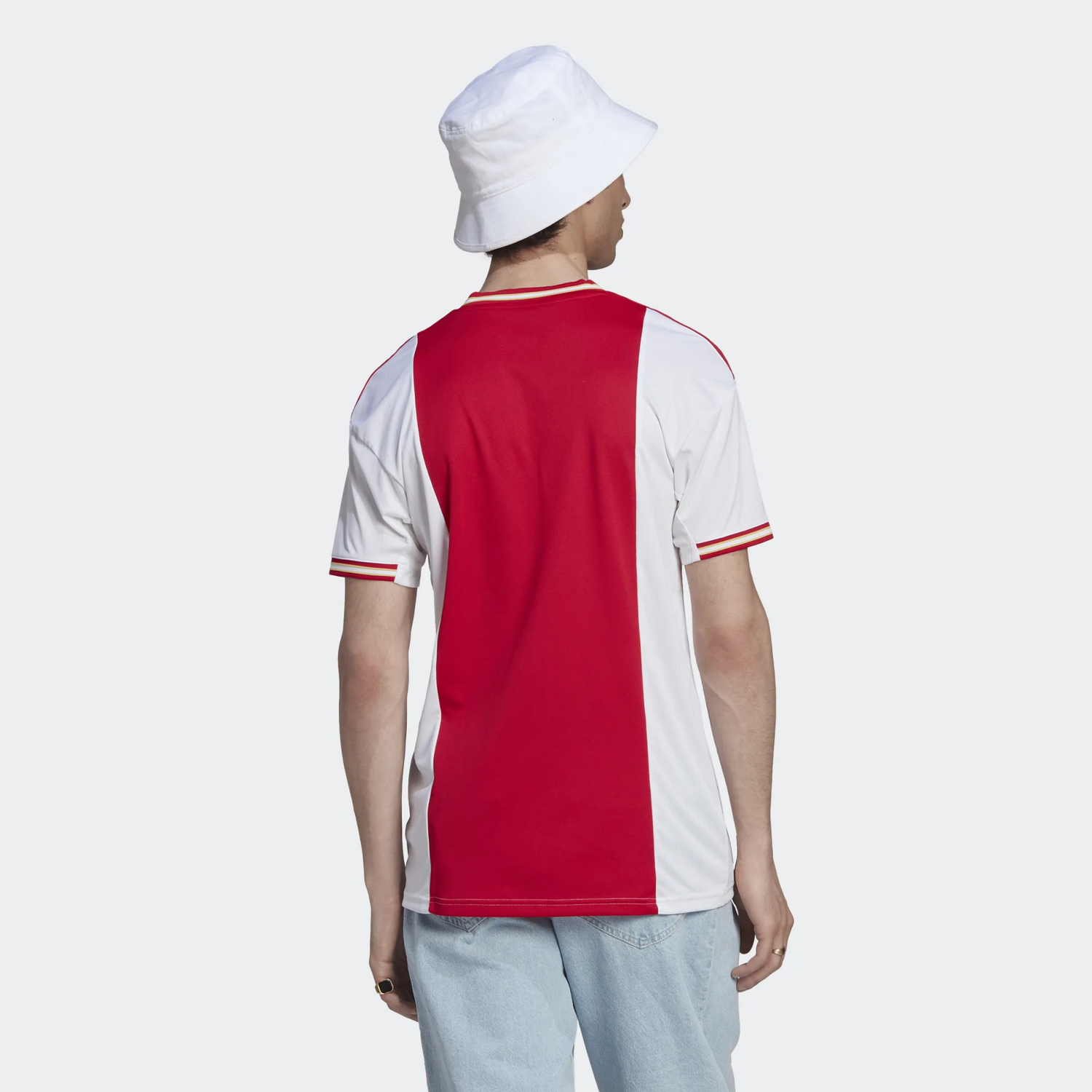 adidas 2022-23 Ajax Home Jersey - Red-White (Model - Back)
