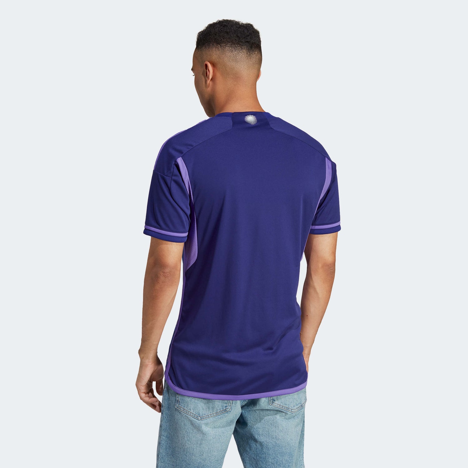 adidas 2022-23 Argentina Away Jersey Indigo-Purple (Model - Back)