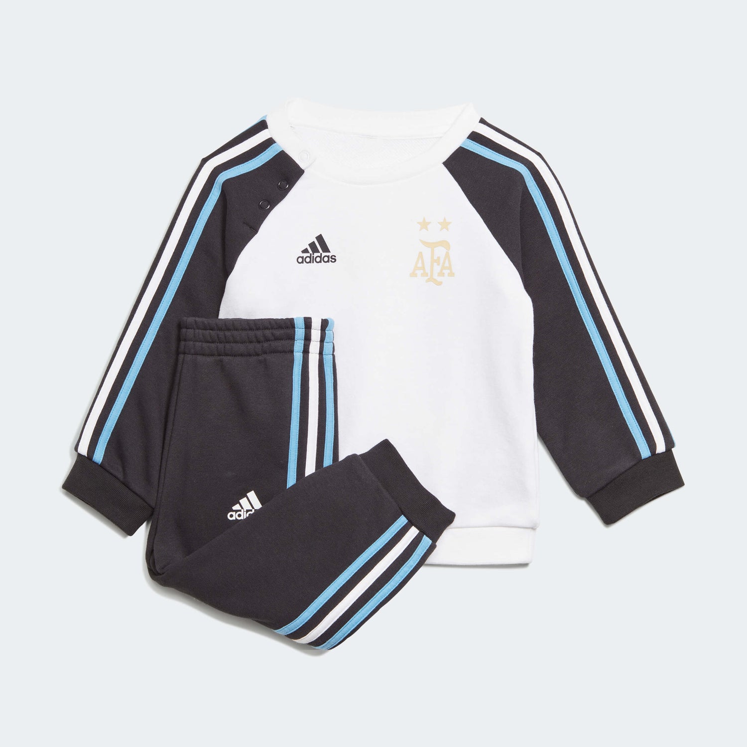adidas 2022-23 Argentina DNA Baby Jogger - White-Black (Set)