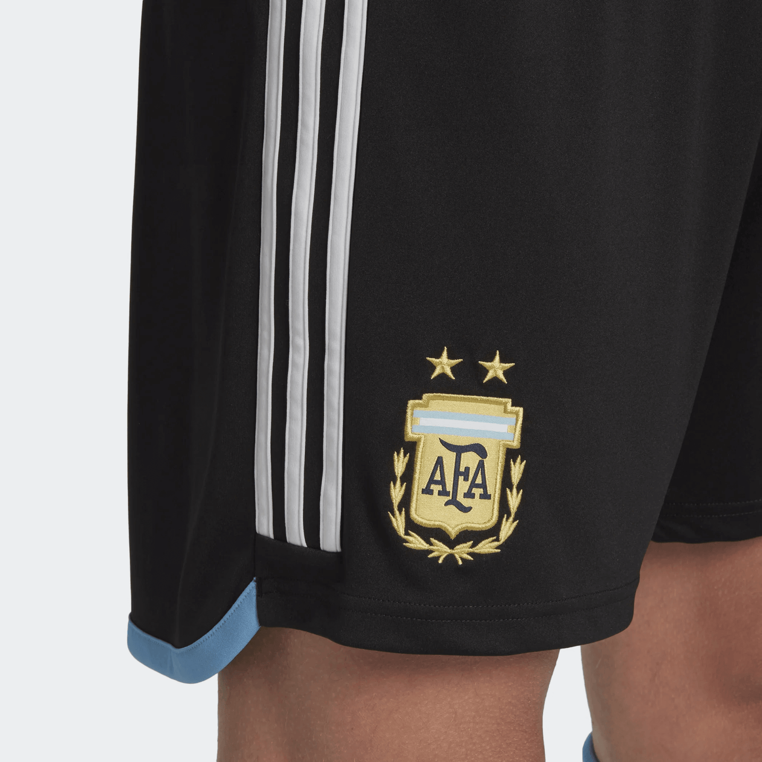 adidas 2022-23 Argentina Home Shorts - Black-White (Detail 2)