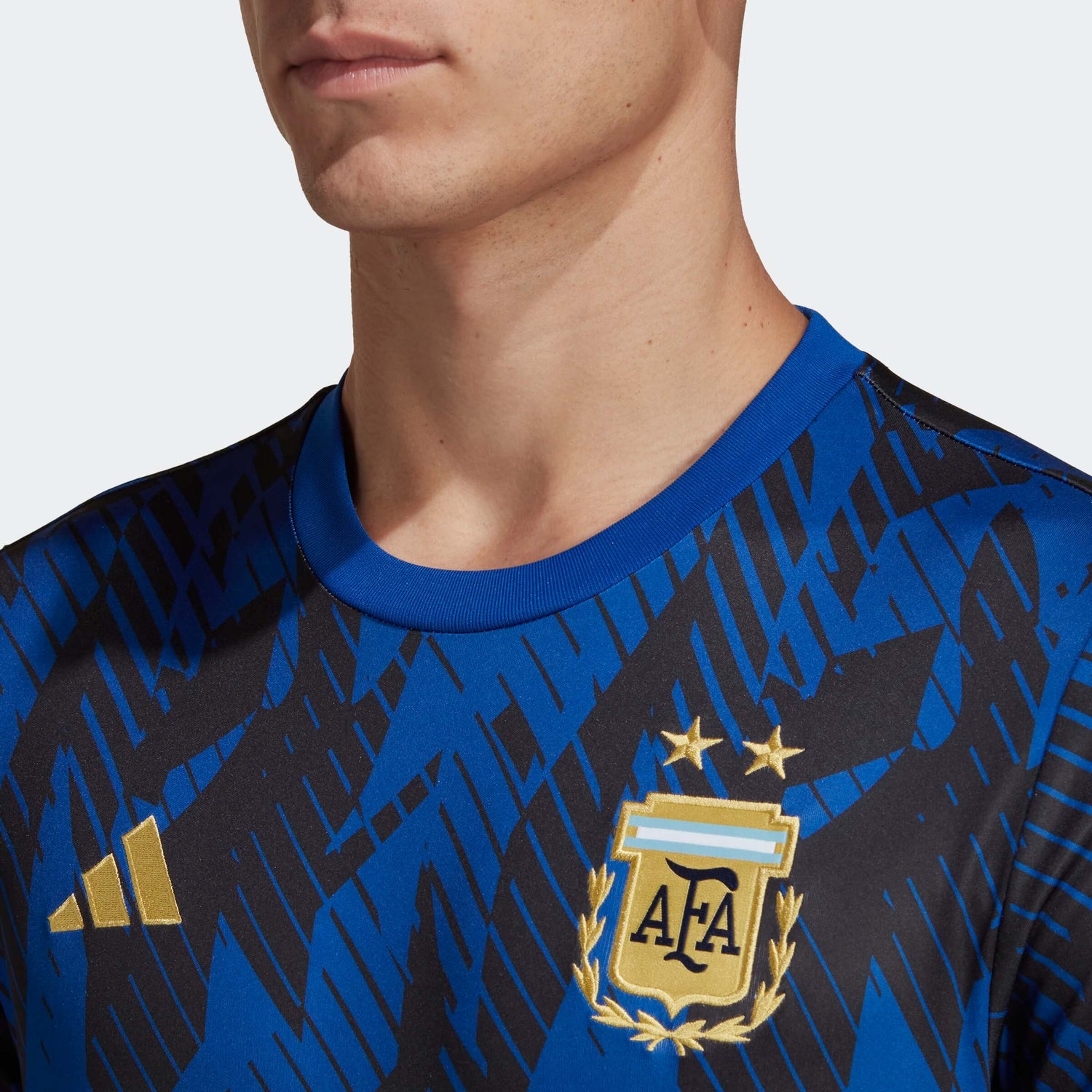 adidas 2022-23 Argentina Pre-Match Jersey - Royal Blue-Black (Detail 1)