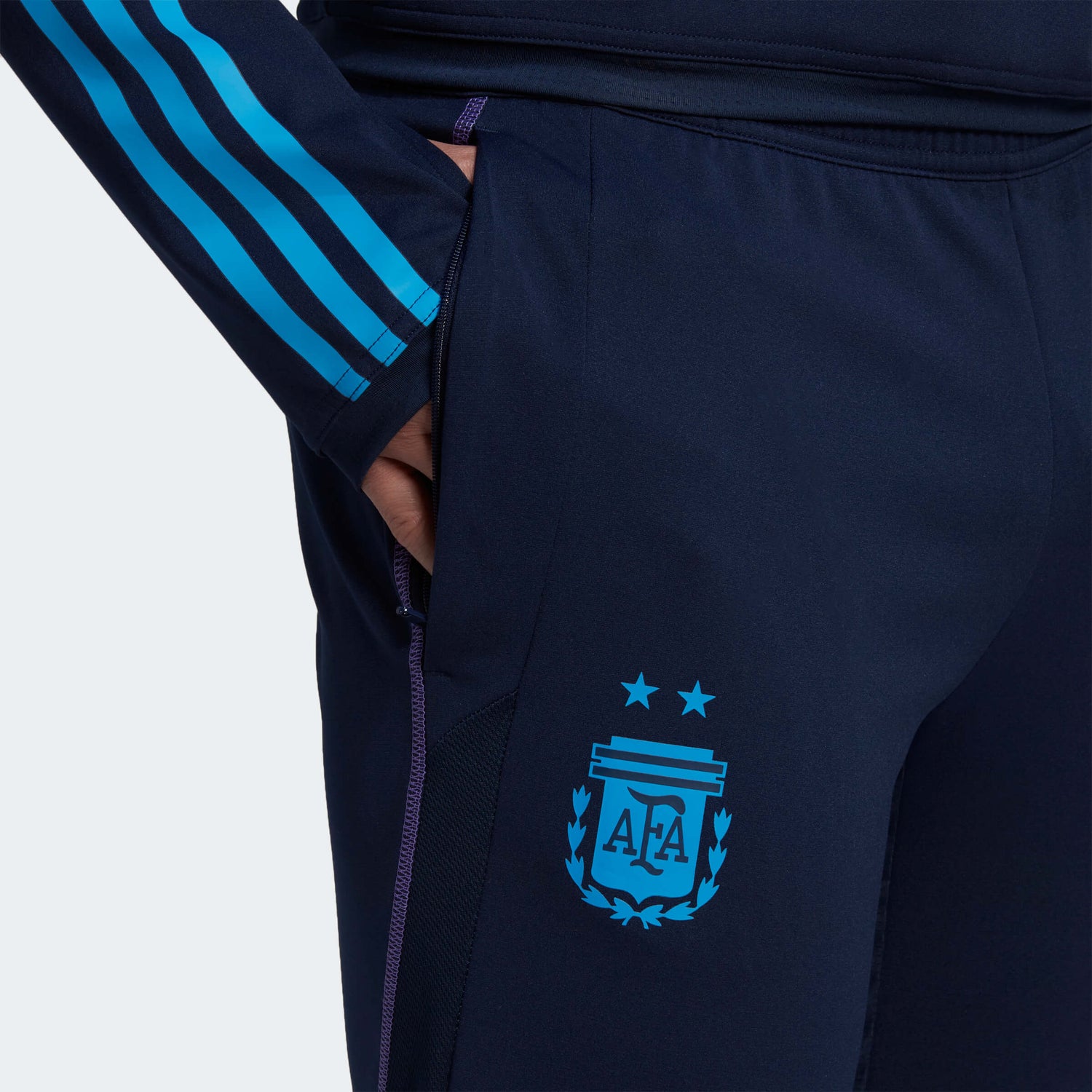 adidas 2022-23 Argentina Training Pants Night Indigo (Detail 1)