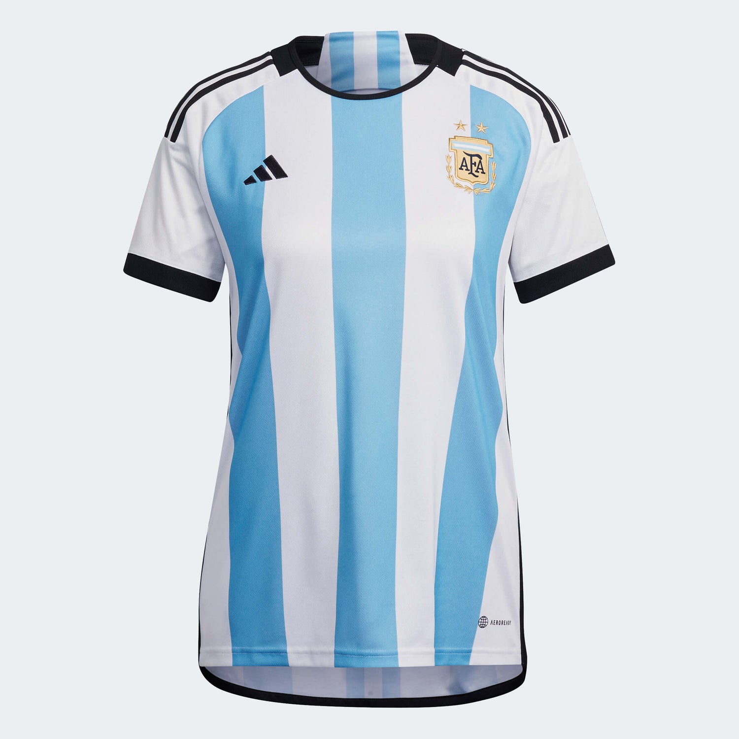 adidas 2022-23 Argentina Women's Home Jersey - White-Light Blue (Front)