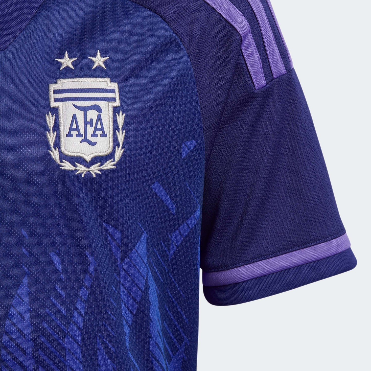 adidas 2022-23 Argentina Youth Away Jersey Indigo-Purple (Detail 1)