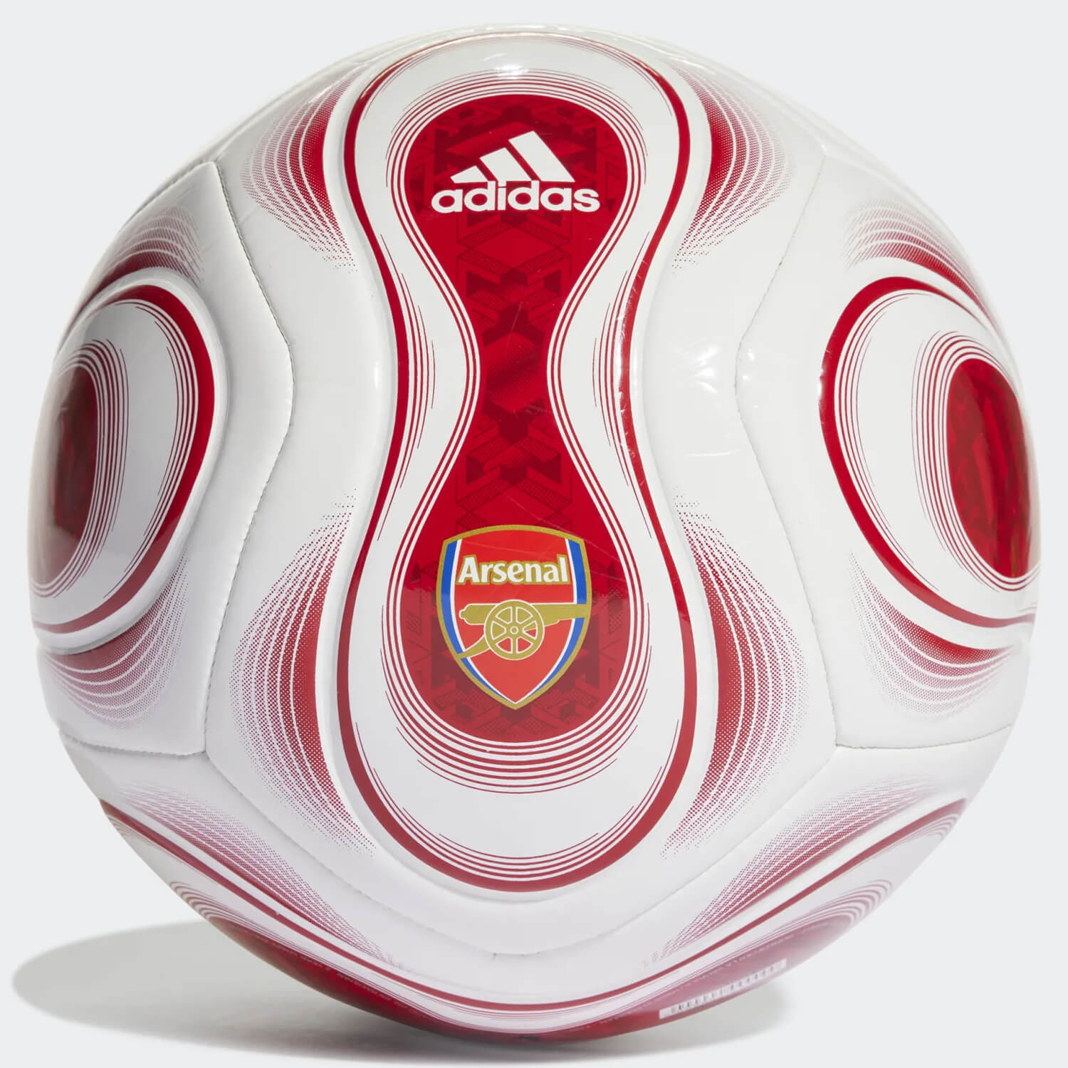 adidas 2022-23 Arsenal Home Club Ball - White-Scarlet (Front)