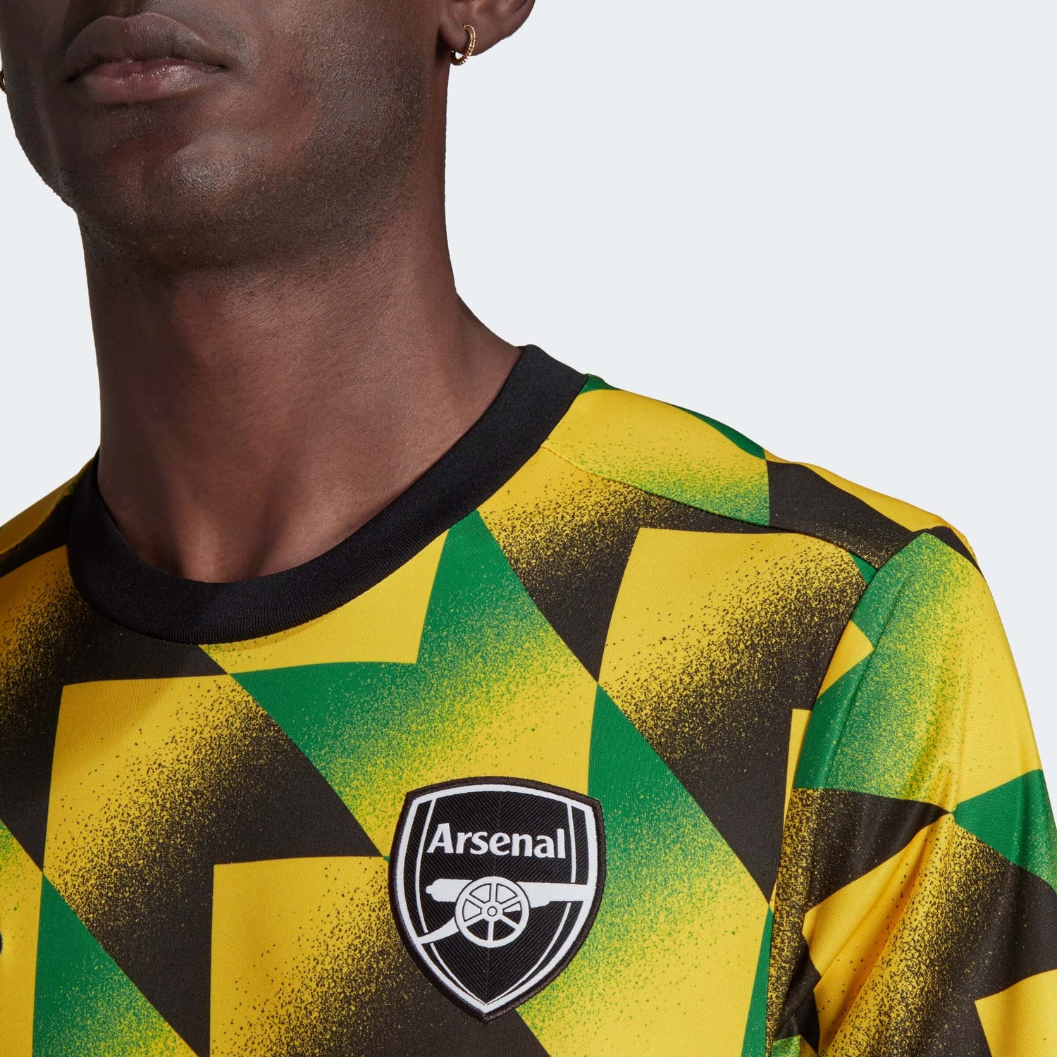 adidas 2022-23 Arsenal Pre-Match Jersey - Yellow-Green (Detail 1)