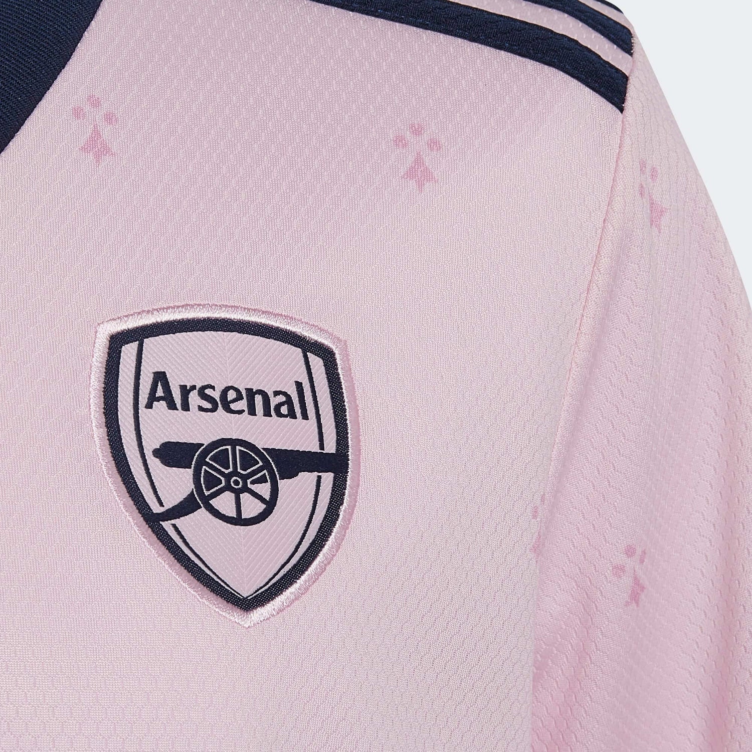 adidas 2022-23 Arsenal Youth Third Jersey - Clear Pink (Detail 1)