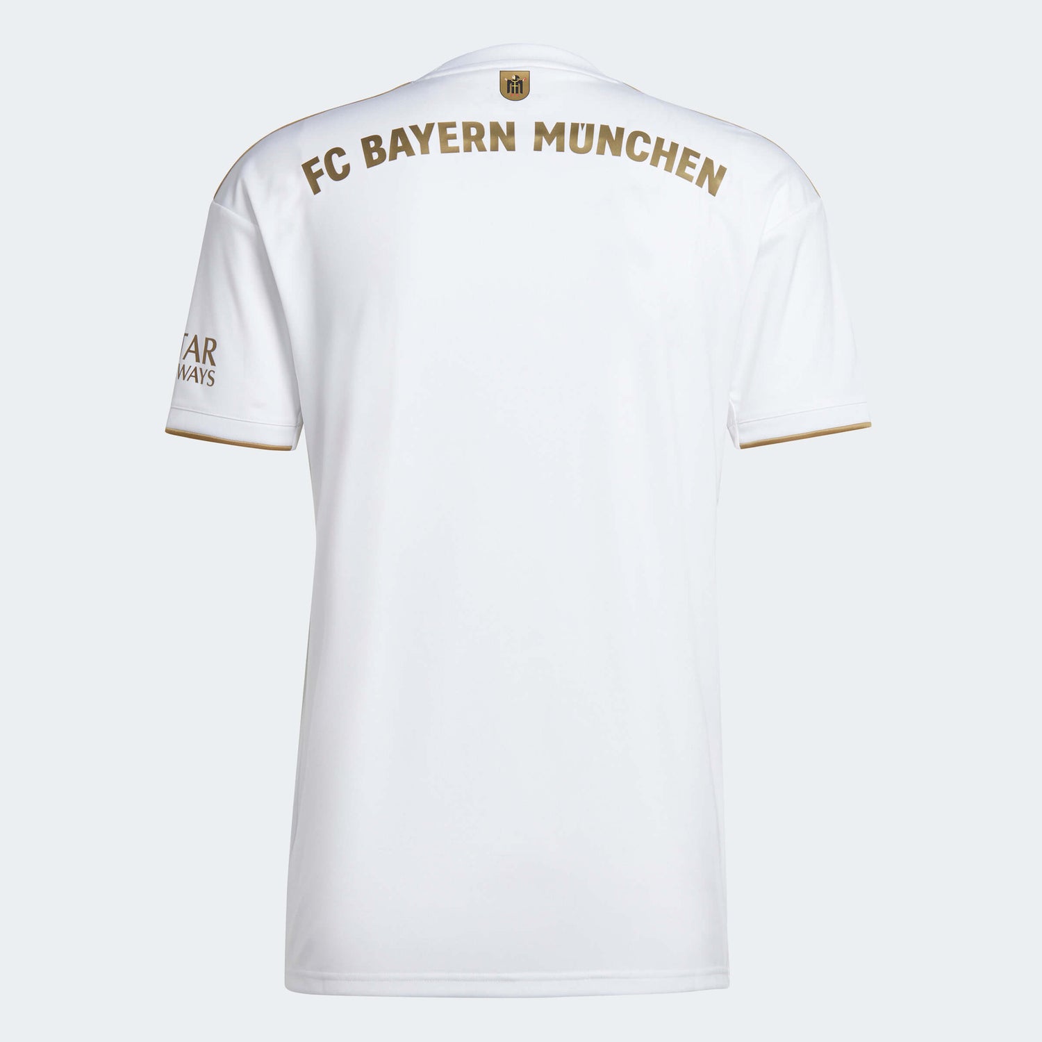 adidas 2022-23 Bayern Munich Away Jersey - White-Gold (Back)