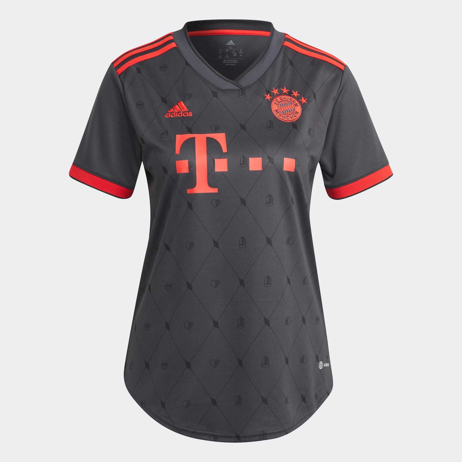adidas 2022-23 Bayern Munich Women's Third Jersey - Night Grey