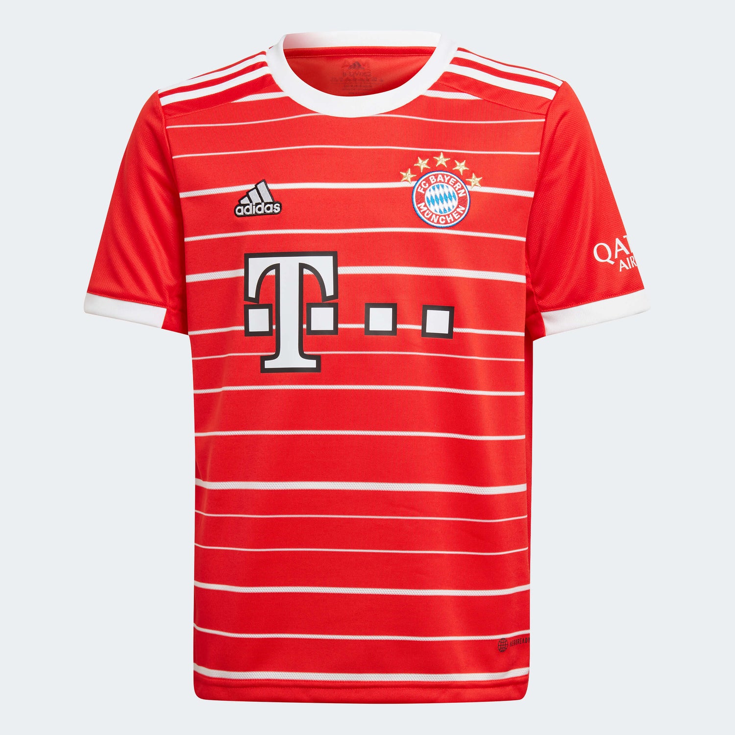adidas 2022-23 Bayern Munich Youth Home Jersey - Red-White (Front)