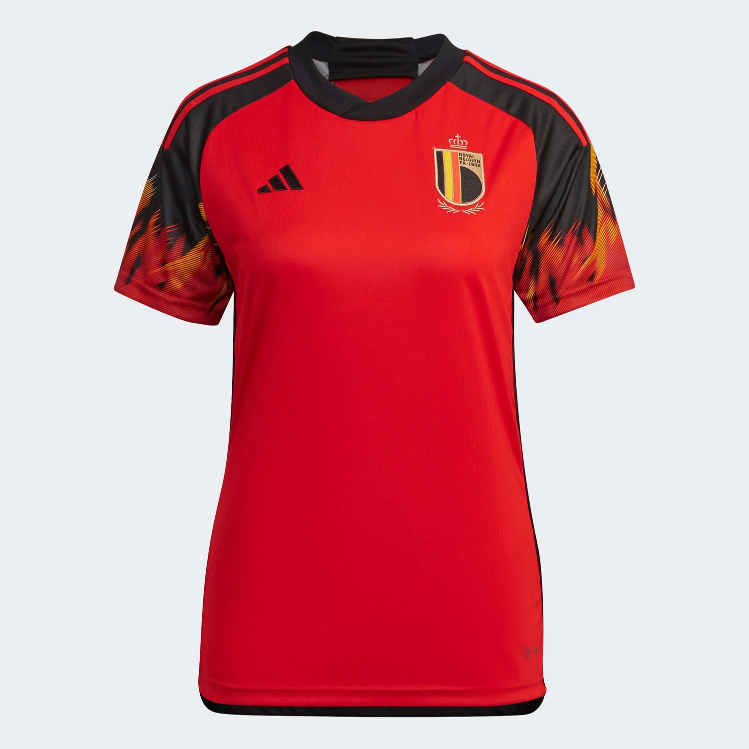 adidas 2022-23 Belgium Women's Home Jersey - Red-Black (Front)