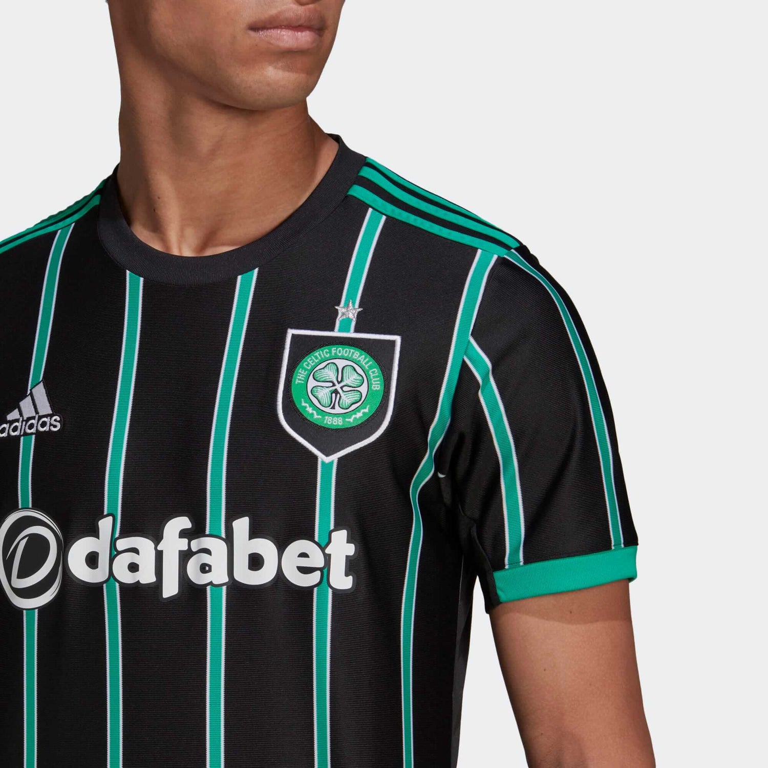 adidas 2022-23 Celtic Away Jersey - Black (Detail 1)