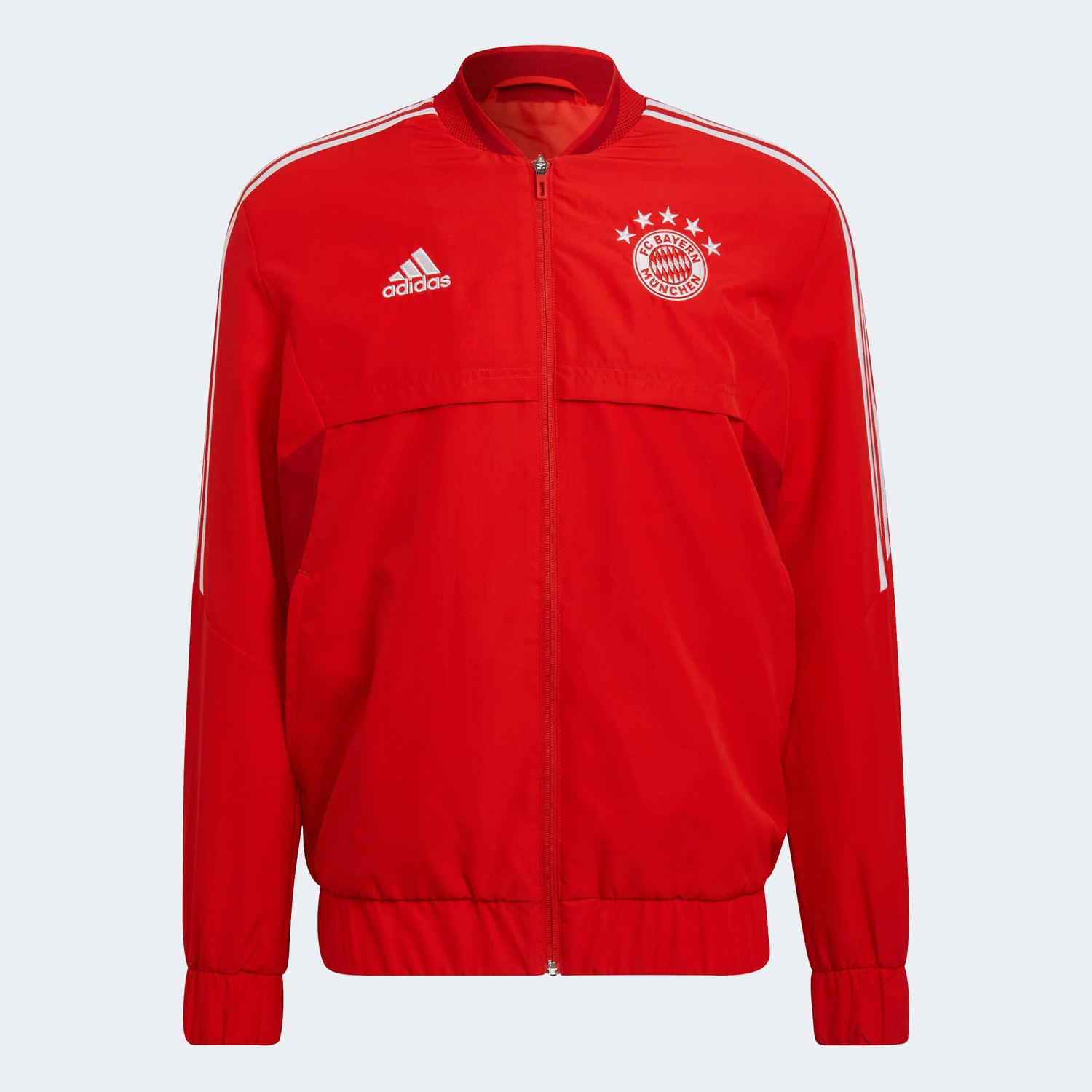 adidas 2022-23 FC Bayern Munich Anthem Jacket - Red (Front)