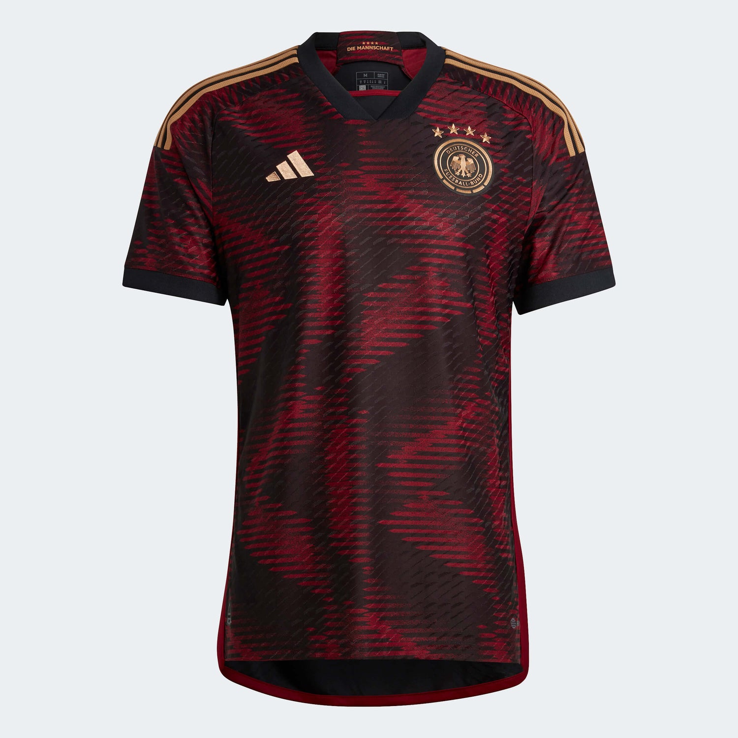 adidas 2022-23 Germany Away Authentic Jersey Black (Front)