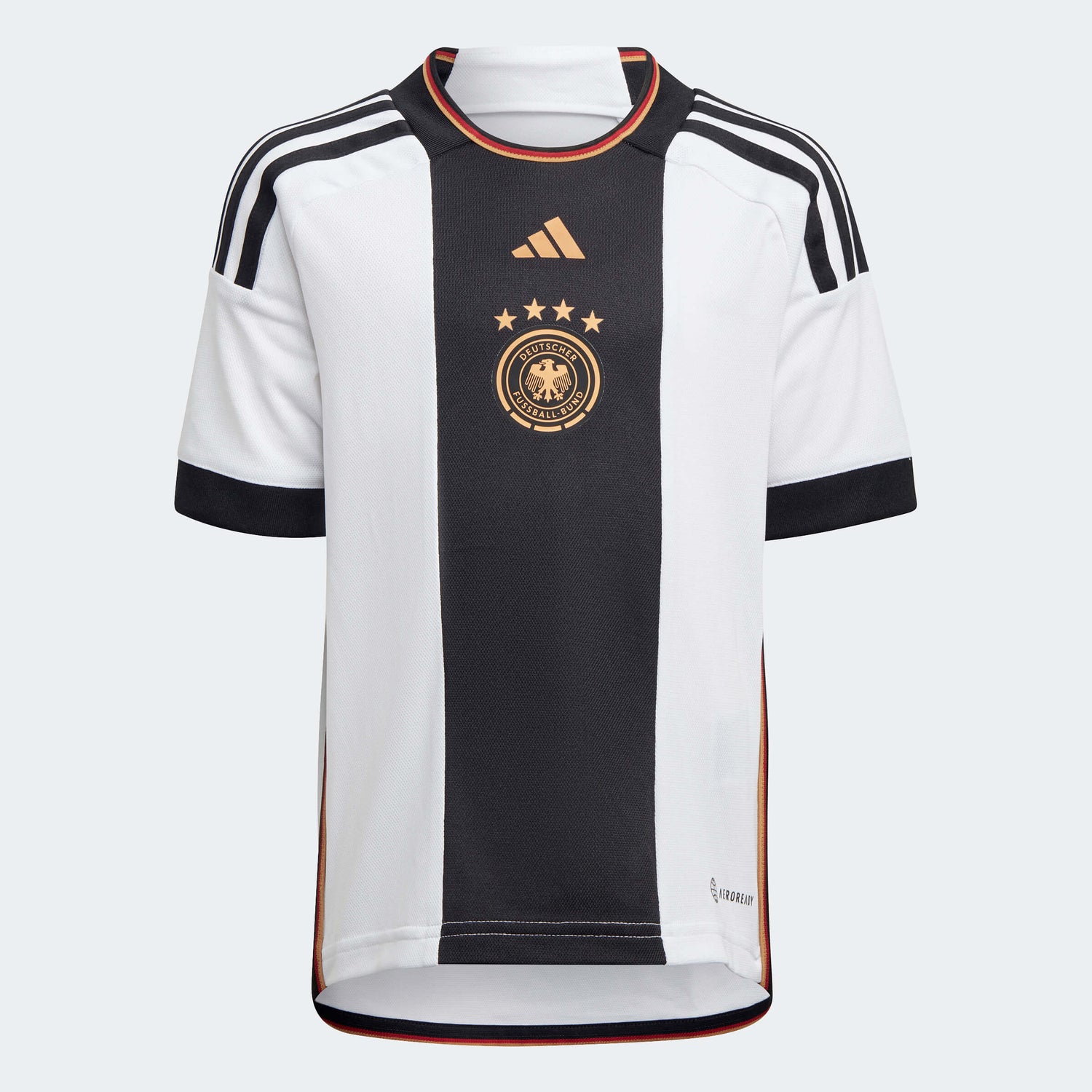 adidas 2022-23 Germany Home Mini Kit White-Black (Jersey - Front)