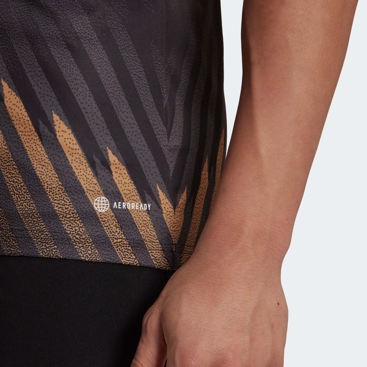 adidas 2022-23 Germany Pre-Match Jersey - Black-Grey-Red (Detail 2)
