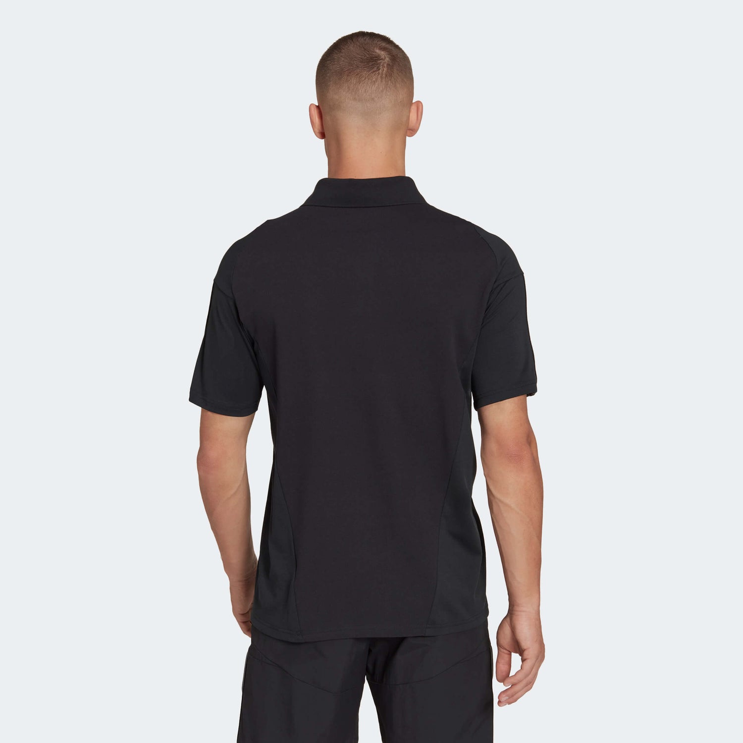 adidas 2022-23 Germany Tiro Polo Shirt - Black (Model - Back)
