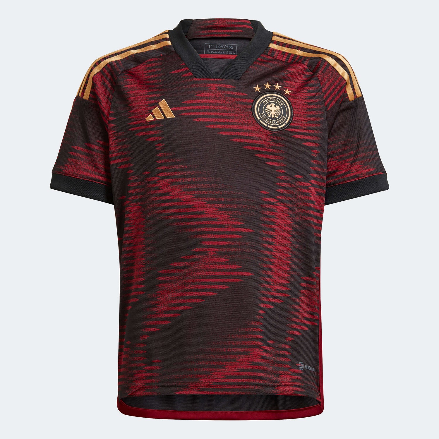 adidas 2022-23 Germany Youth Away Jersey Black (Front)