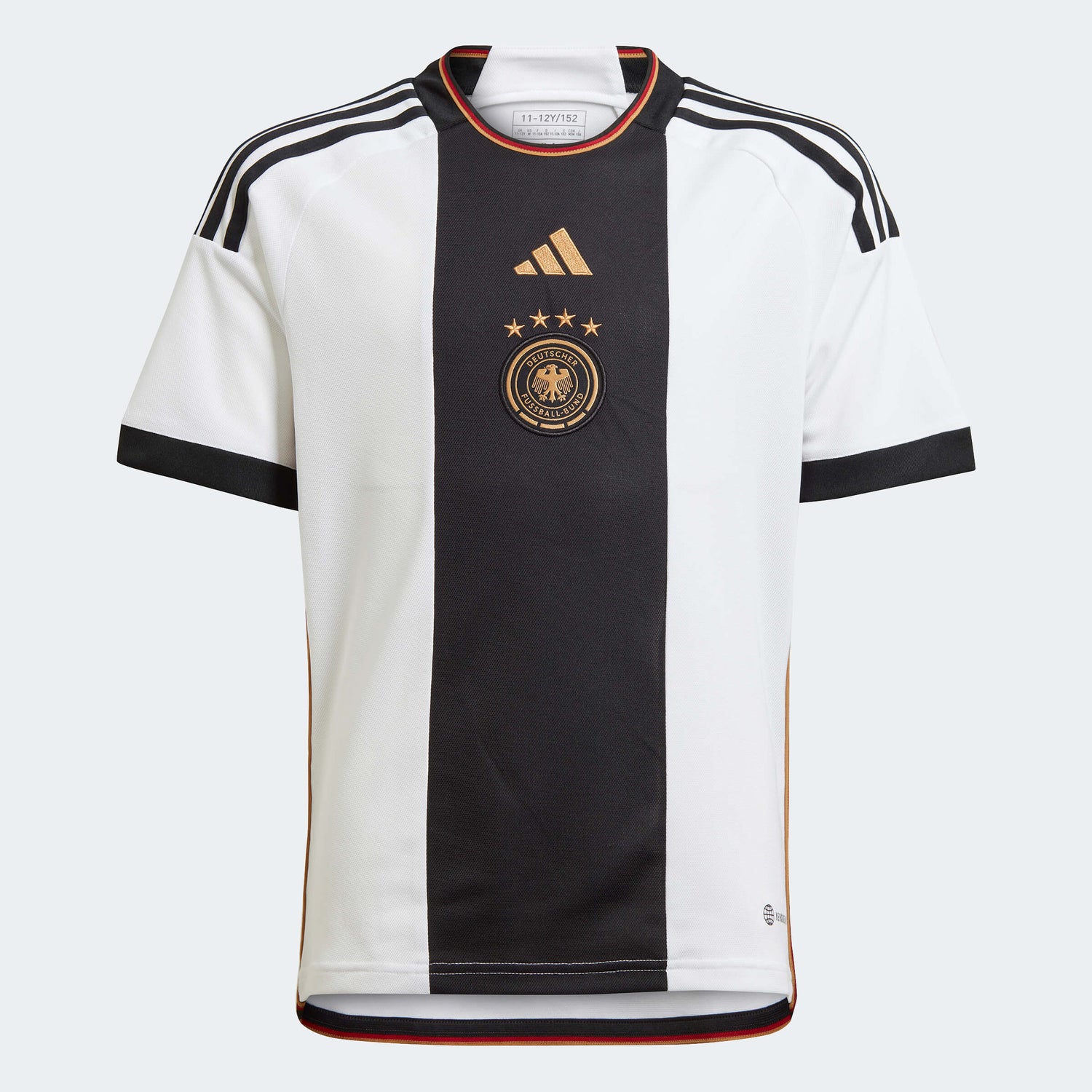 adidas 2022-23 Germany Youth Home Jersey White-Black (Front)