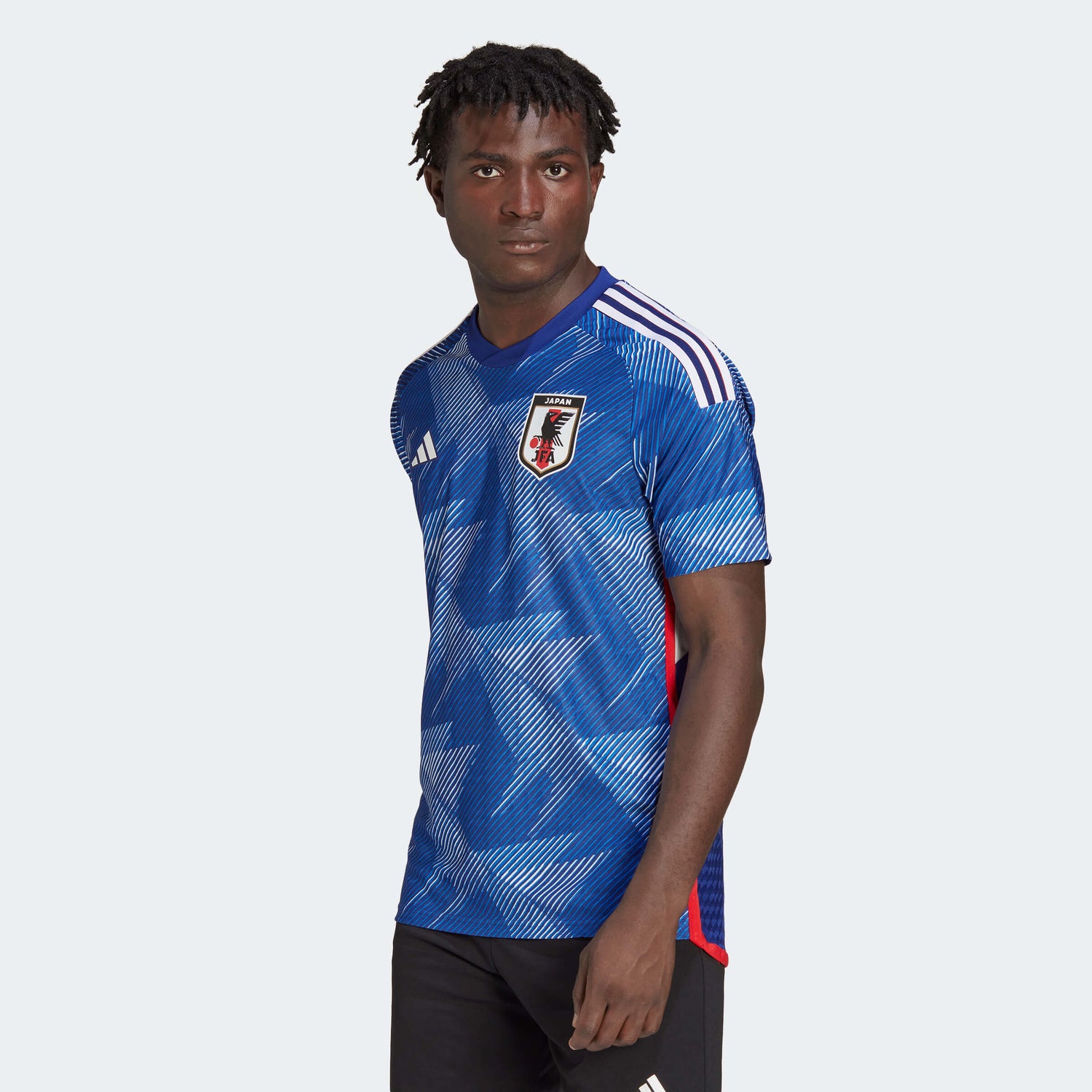 adidas 2022-23 Japan Home Authentic Jersey - Japan Blue (Model - Front)