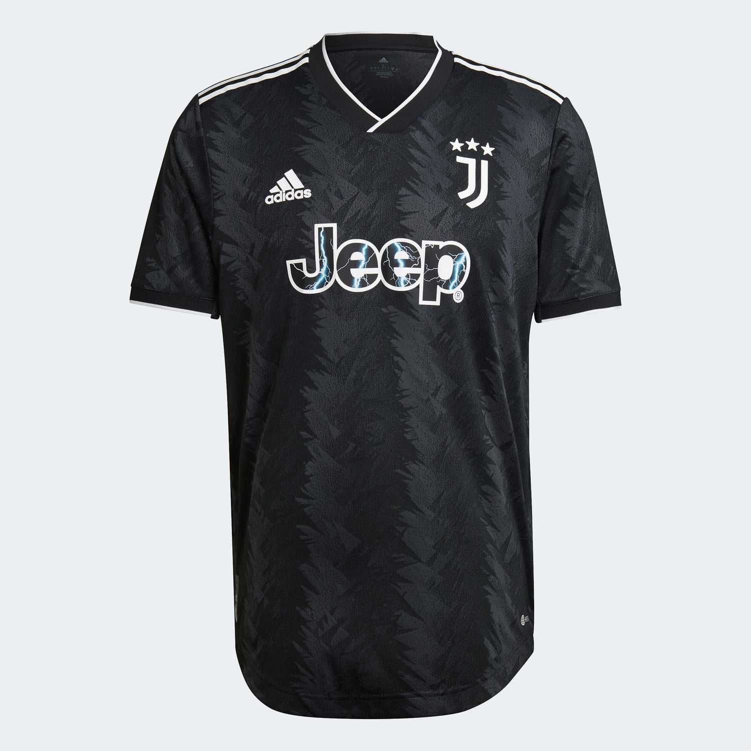 adidas 2022-23 Juventus Authentic Away Jersey - Black (Front)